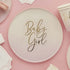 Baby Shower Pink 'Baby Girl' NPC Paper Plates 22.5cm x 22.5cm 8pk