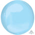 Pastel Blue Orbz Balloon 38cm x 40cm Each
