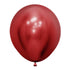 Crystal Reflex Red Latex Balloons 45cm 6pk