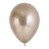 Metallic Reflex Champagne Latex Balloons 45cm 6pk