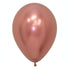 Metallic Reflex Rose Gold Latex Balloons 30cm 100pk