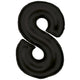 Balloon - Supershapes, Numbers & Letters Black / 8 Large Number Foil Balloon Each