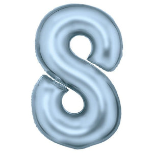 Balloon - Supershapes, Numbers & Letters Pastel Blue / 8 Large Number Foil Balloon Each