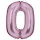 Balloon - Supershapes, Numbers & Letters Pastel Pink / 0 Large Number Foil Balloon Each