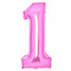 Balloon - Supershapes, Numbers & Letters Pink / 1 Large Number Foil Balloon Each