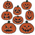 Vintage Halloween Pumpkin Cutouts 8pk