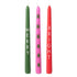 Merry & Bright Dinner Candles 24cm 3pk