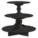 Tableware - Cupcake Stand & Cases Black Cupcake 3 Tier Treat Stand 29cm Each