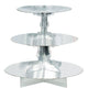 Tableware - Cupcake Stand & Cases Silver Cupcake 3 Tier Treat Stand 29cm Each