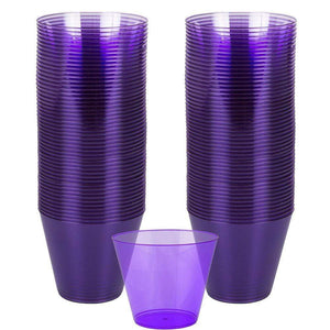 Tableware - Cups New Purple Plastic Tumbler 266ml 72pk