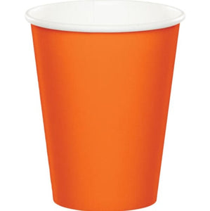 Tableware - Cups Orange Paper Cups 266ml 24pk