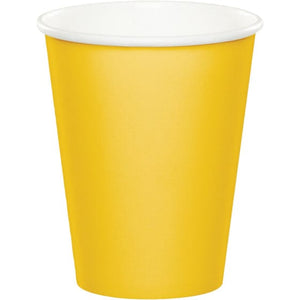 Tableware - Cups Yellow Paper Cups 266ml 24pk
