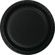 Tableware - Plates Black Lunch Paper Plates 18cm 24pk