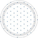 Tableware - Plates Bright Royal Blue Dots Round NPC Dessert Paper Plates FSC 17cm 8pk