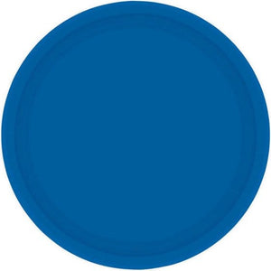 Tableware - Plates Bright Royal Blue Round Dessert Paper Plates NPC 17cm 20pk