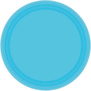 Tableware - Plates Caribbean Blue Round Dessert Paper Plates NPC 17cm 20pk