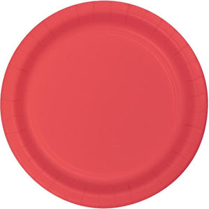 Tableware - Plates Coral Dinner Paper Plates 23cm 24pk