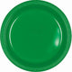 Tableware - Plates Festive Green Dessert Plastic Plates 17cm 20pk
