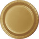 Tableware - Plates Gold Dinner Paper Plates 23cm 24pk