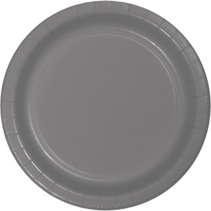 Tableware - Plates Gray Dinner Paper Plates 23cm 24pk