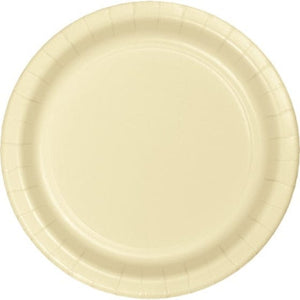 Tableware - Plates Ivory Lunch Paper Plates 18cm 24pk