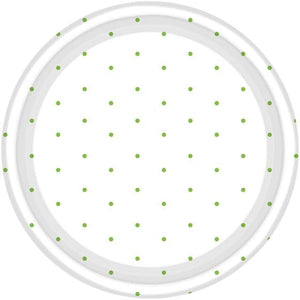 Tableware - Plates Kiwi Dots Round NPC Dessert Paper Plates FSC 17cm 8pk