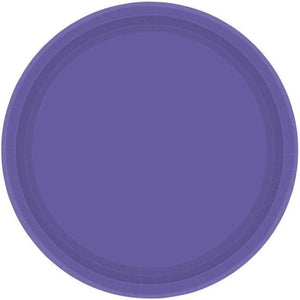 Tableware - Plates New Purple Round Dessert Paper Plates NPC 17cm 20pk