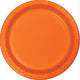 Tableware - Plates Orange Lunch Paper Plates 18cm 24pk