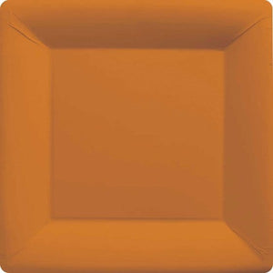 Tableware - Plates Orange Square NPC Dessert Paper Plates FSC 17cm 20pk