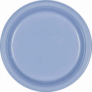 Tableware - Plates Pastel Blue Lunch Plastic Plates 23cm 20pk