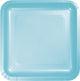 Tableware - Plates Pastel Blue Square Dinner Paper Plates 23cm 18pk