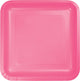 Tableware - Plates Pink Square Dinner Paper Plates 23cm 18pk