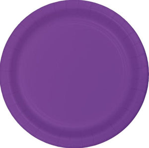 Tableware - Plates Purple Lunch Paper Plates 18cm 24pk