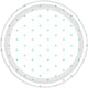 Tableware - Plates Robin Egg Blue Dots Round NPC Dessert Paper Plates FSC 17cm 8pk