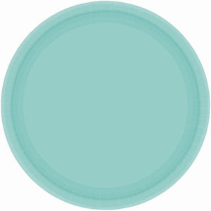 Tableware - Plates Robin's Egg Blue Round Dessert Paper Plates NPC 17cm 20pk