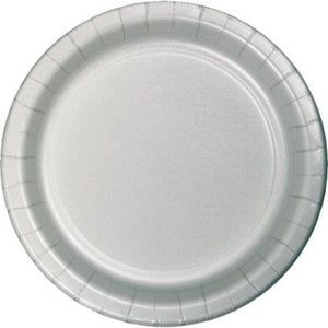 Tableware - Plates Silver Lunch Paper Plates 18cm 24pk