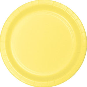 Tableware - Plates Sunshine Yellow Dinner Paper Plates 23cm 24pk
