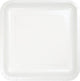 Tableware - Plates White Square Dinner Paper Plates 23cm 18pk