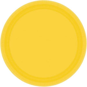 Tableware - Plates Yellow Sunshine Round Dessert Paper Plates NPC 17cm 20pk