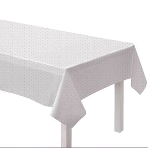Tableware - Table Covers Bright Pink Dots Paper Tablecover FSC 137cm x 274cm Each