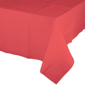 Tableware - Table Covers Coral Tissue & Plastic Back Tablecover 137cm x 274cm Each