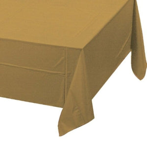 Tableware - Table Covers Gold Plastic Tablecover 137cm x 274cm Each
