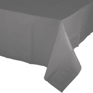 Tableware - Table Covers Gray Tissue & Plastic Back Tablecover 137cm x 274cm Each