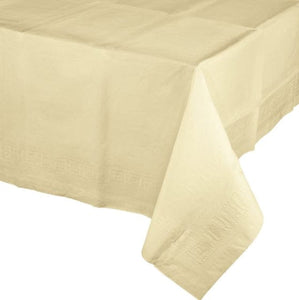 Tableware - Table Covers Ivory Tissue & Plastic Back Tablecover 137cm x 274cm Each