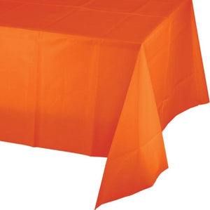 Tableware - Table Covers Orange Plastic Tablecover 137cm x 274cm Each
