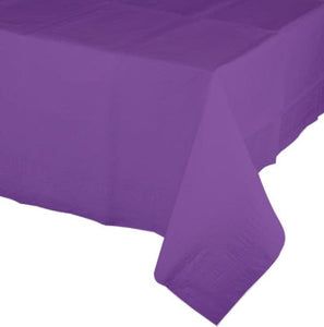 Tableware - Table Covers Purple Tissue & Plastic Back Tablecover 137cm x 274cm Each
