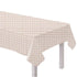 White Sand Gingham Paper Tablecover 1.37m x 2.7m Each