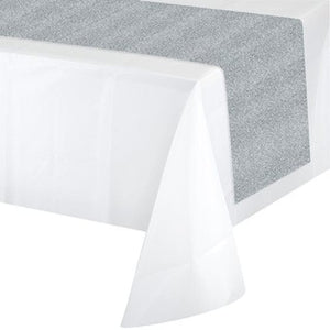 Tableware - Table Runners, Table Skirts & Clips Silver Table Runner 35cm x 2.13m Each