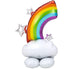AirLoonz Rainbow & Clouds Foil Balloon 91cm x 132cm Each
