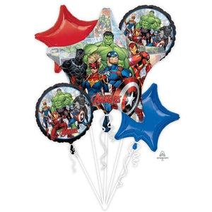 Amscan_OO Balloon - Airwalkers & Bouquets Marvel Avengers Powers Unite Bouquet 5pk